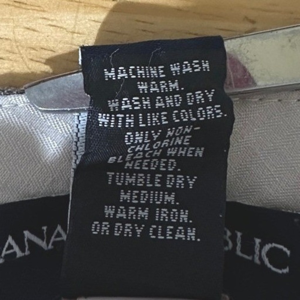 Banana Republic Bermuda Shorts Womens Gray 100% Linen Cuffed Knee Preppy Chic 10 - Picture 5 of 5